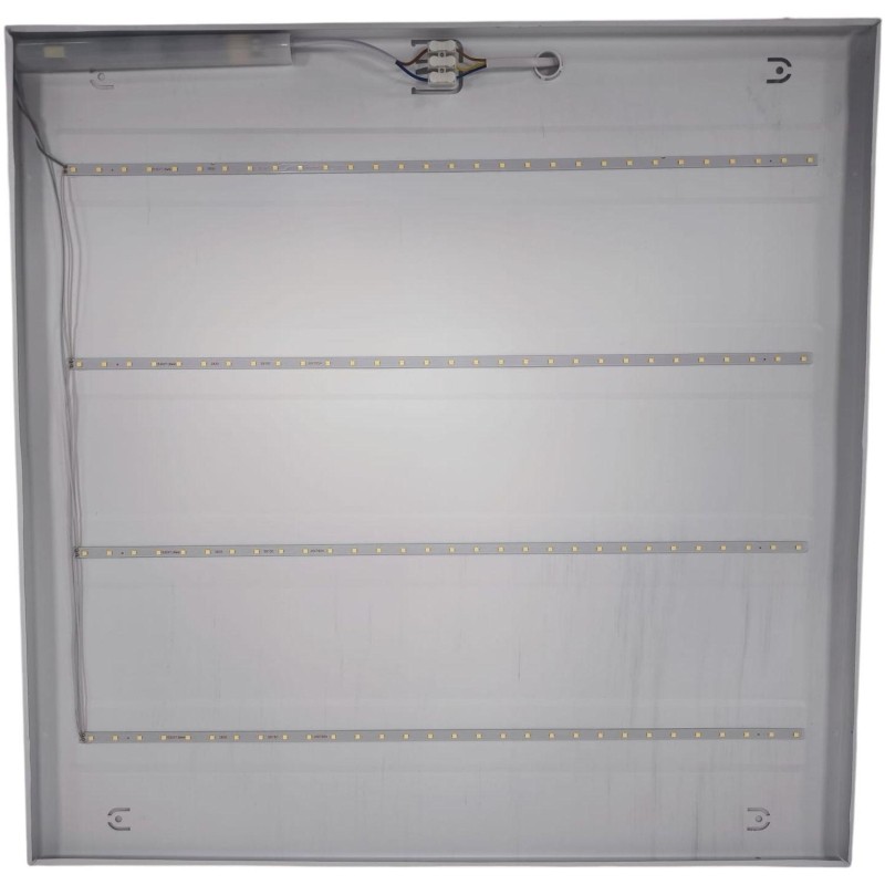 Светильник светодиодный ДВО 595х595х18 36Вт 4000К IP40 призм TOKOV ELECTRIC