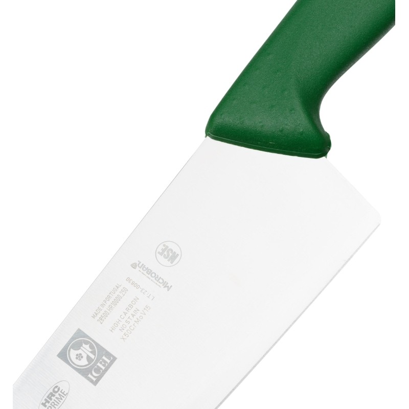 Нож поварской 250/395 мм. Шеф зеленый HoReCa Icel /1/6