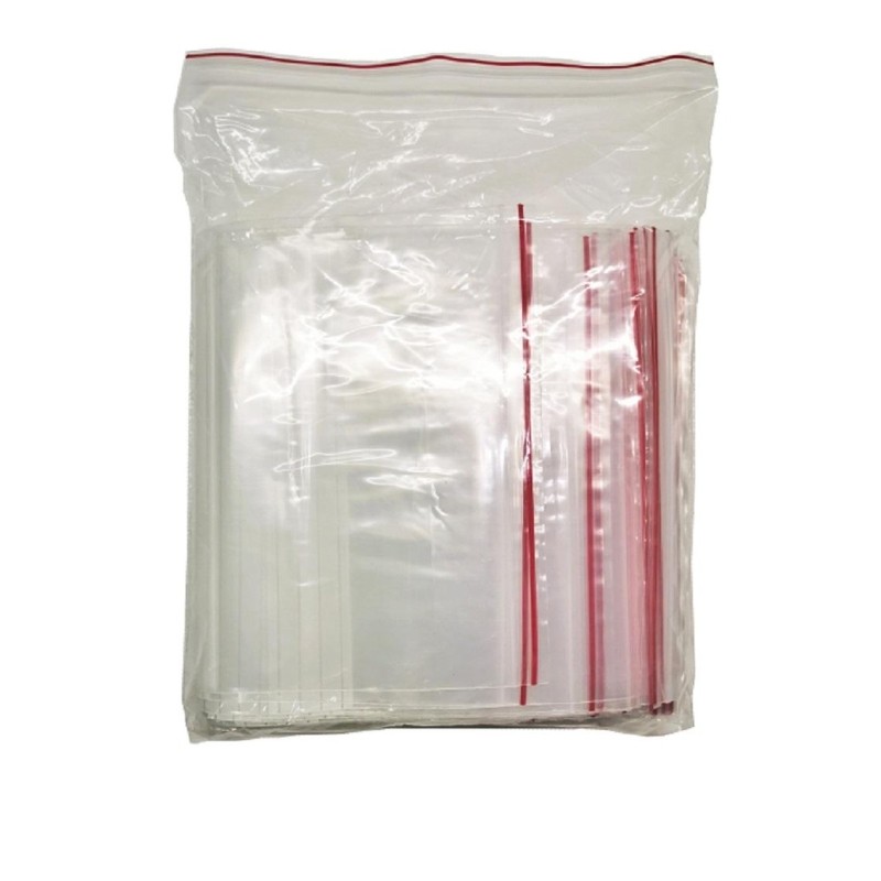 Пакет с замком Zip Lock 20 х 30 см, 60 мкм, с полосой для надп, 100 шт/уп