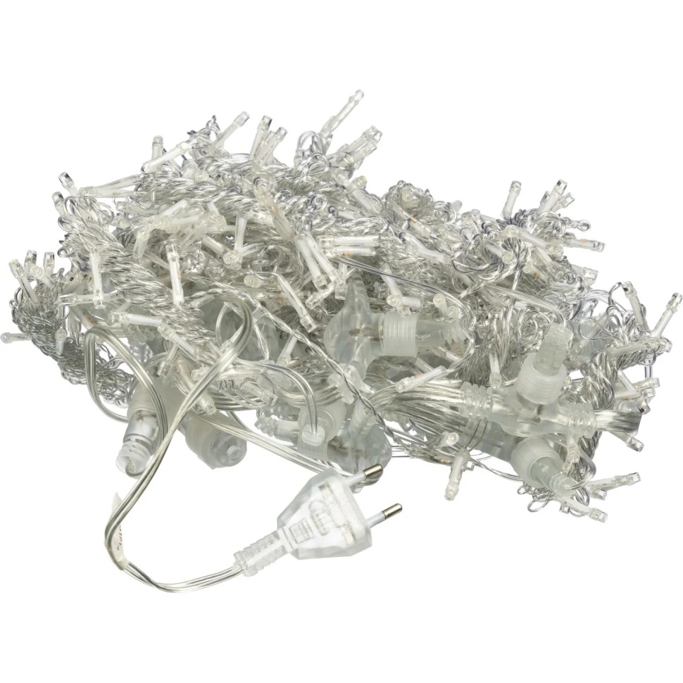 Электрогирлянда Дождь 2x2 м 400LED мерц. IP44 отсоед. нити хол.бел.HD-YW02