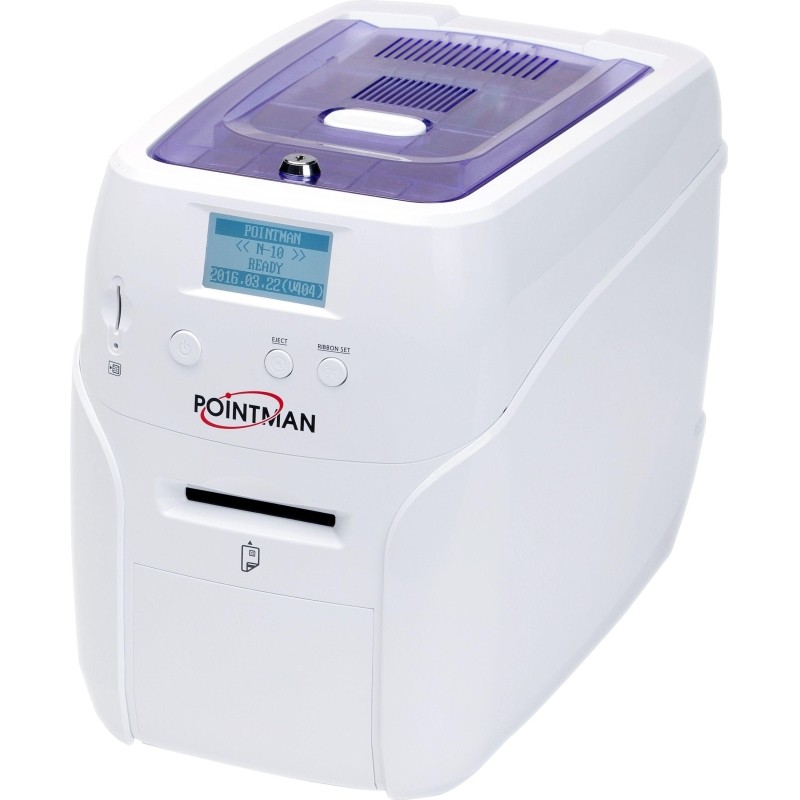 Принтер Pointman N10 односторонний, ручная подача карт, USB&amp;Ethernet