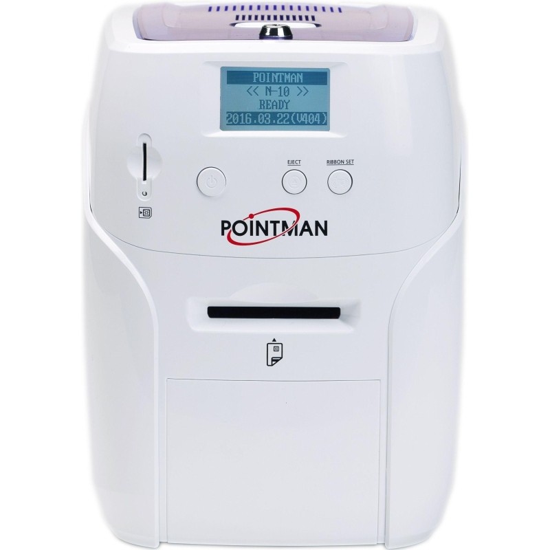 Принтер Pointman N10 односторонний, ручная подача карт, USB&amp;Ethernet