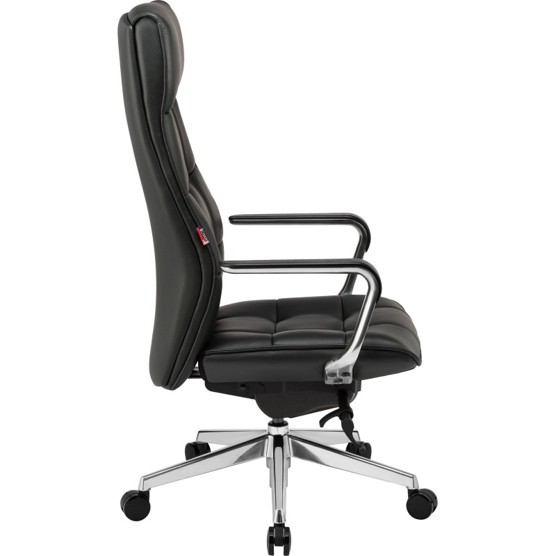 Кресло BN_Fc_EChair-597 ML кожа черный, алюминий