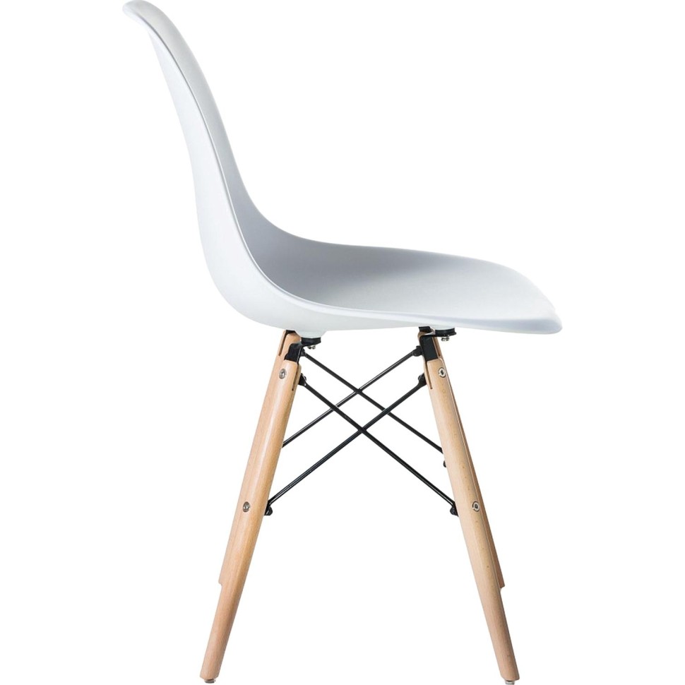 Стул LO_обеденный DOBRIN DSW LMZL-PP638_LB-MTR_P-W-02 свет.бук/белый