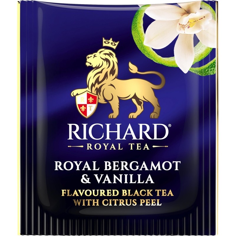 Чай Richard Royal Bergamot &amp; Vanilla черный, аромат, 2гx100сашет