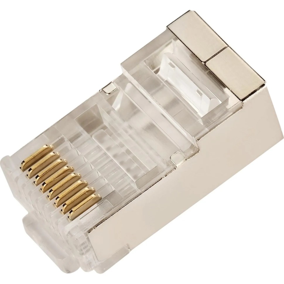 Коннектор RJ45 TWT TWT-PL45/S-8P8C/JR100 STP 8P8C унив cat.5e 100шт/уп