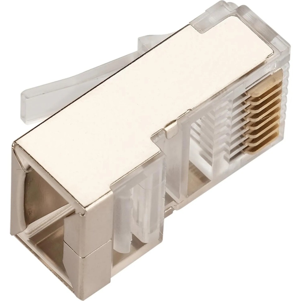Коннектор RJ45 TWT TWT-PL45/S-8P8C/JR100 STP 8P8C унив cat.5e 100шт/уп