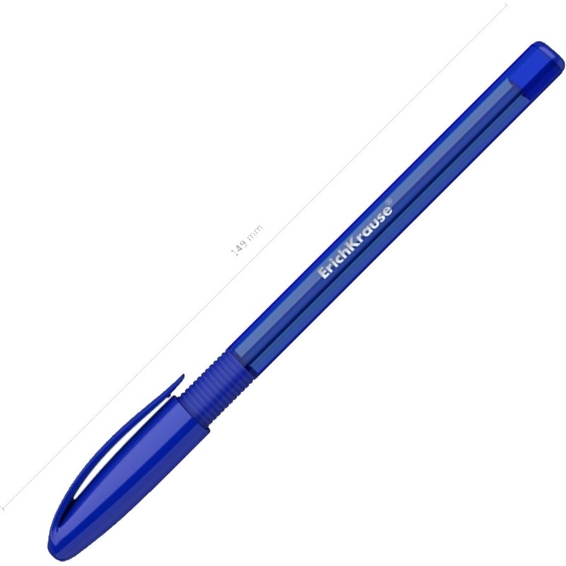 Ручка шариковая неавтомат. ErichKrause U-109 Stick&Grip Orig, дш.1.0мм,син