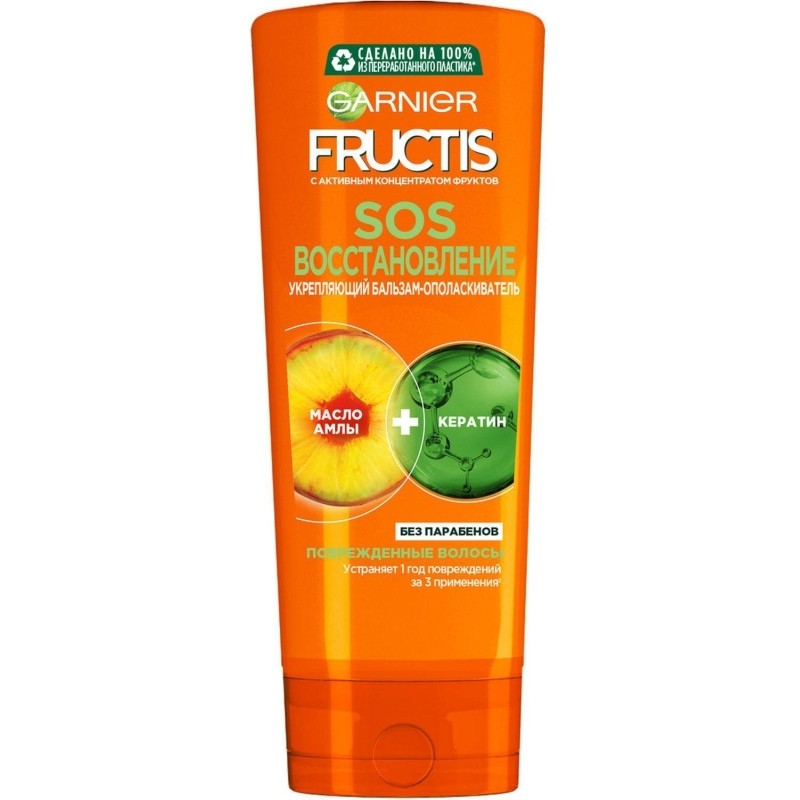 Бальзам - ополаскиватель Garnier Fructis SOS Восстановление 387мл в асс-те