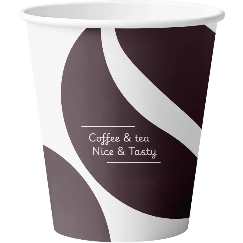Стакан одноразовый бум. 1-сл Barista Nice&Tasty mix 250 мл d-80 мм 50 шт/уп