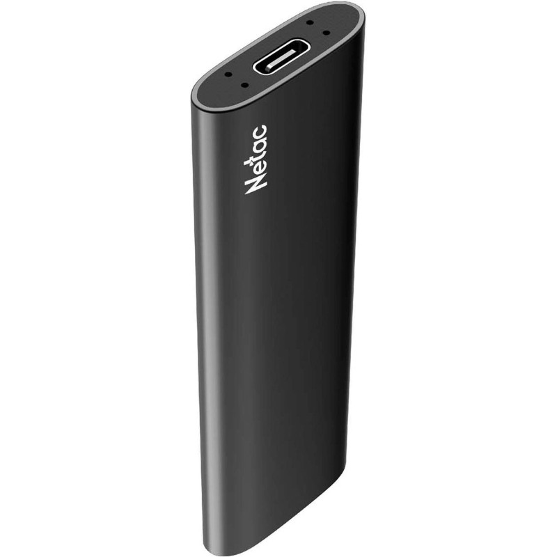 Портативный SSD Netac 128Gb/USB-C/EXT/Black (NT01ZSLIM-128G-32BK)