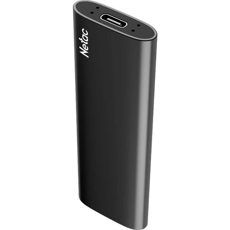 Портативный SSD Netac 128Gb/USB-C/EXT/Black (NT01ZSLIM-128G-32BK)