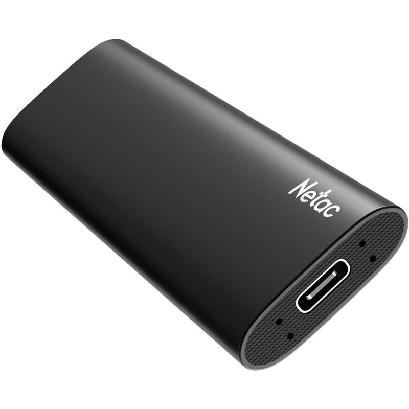 Портативный SSD Netac 128Gb/USB-C/EXT/Black (NT01ZSLIM-128G-32BK)