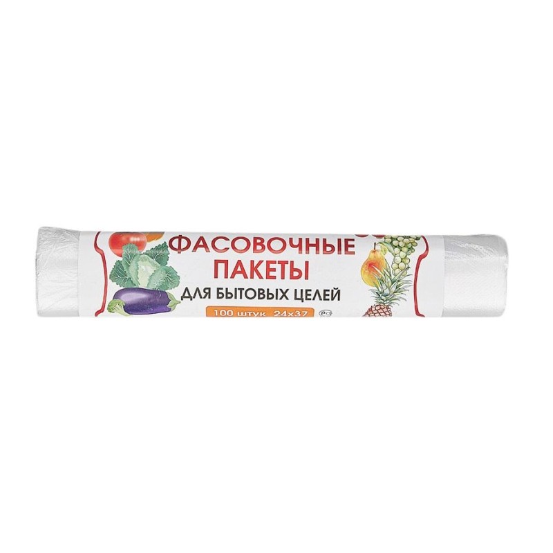Пакет фасовочный  ПНД 24х37см 100шт./уп.д/бытовых цел
