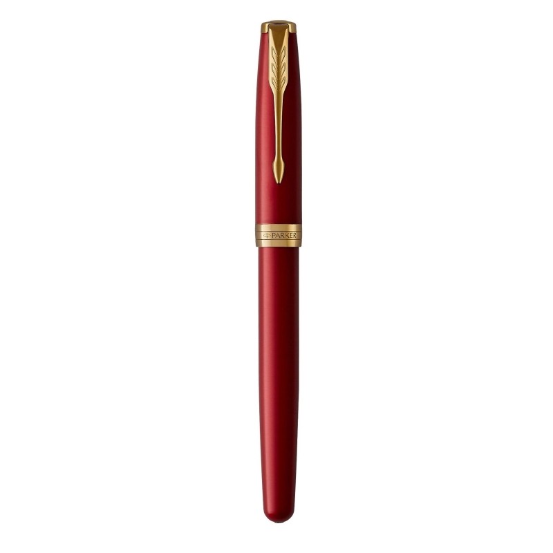 Роллер Parker Sonnet Intense Red Lacquer GT черн,0,8мм,подар.уп 1931475