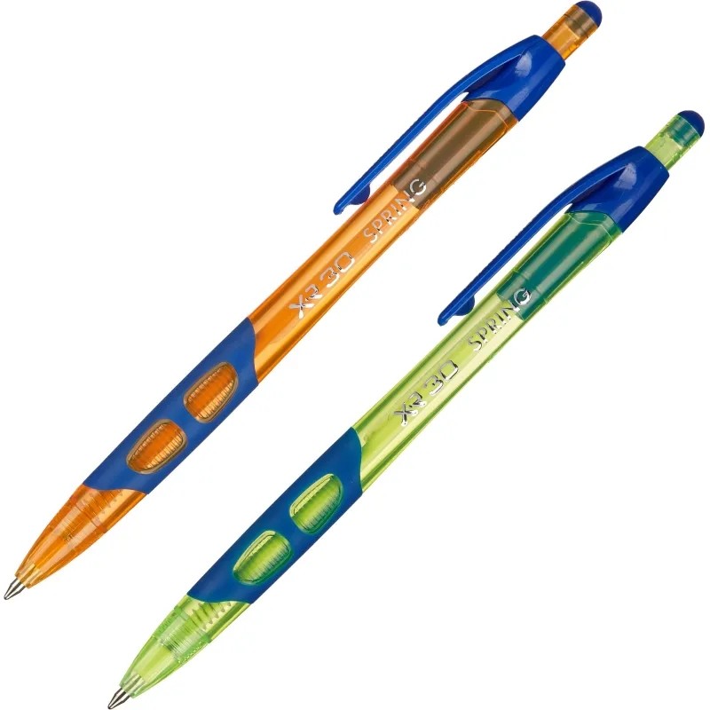 Ручка шариковая автомат. Erich Krause XR-30 Spring,син,масл,манж