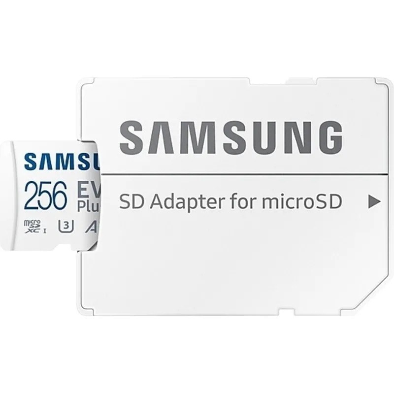 Карта памяти Samsung Evo Plus microSDXC 256GB UHS-1 U3 A2 V30 с адаптером