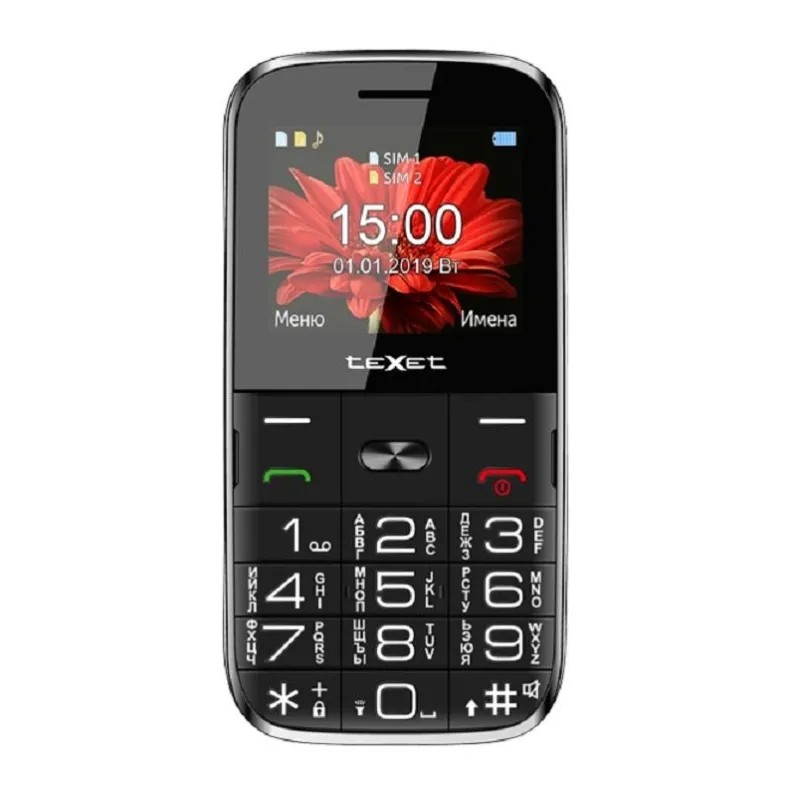 Мобильный телефон Texet TM-B227, черный
