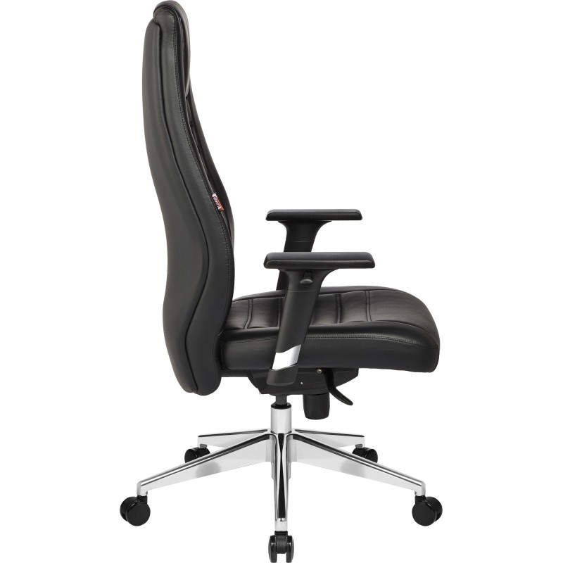 Кресло BN_Fc_EChair-599 MPU кожзам черный, алюминий