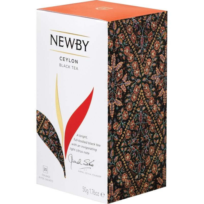 Чай Newby Цейлон черный 25 пакетиков