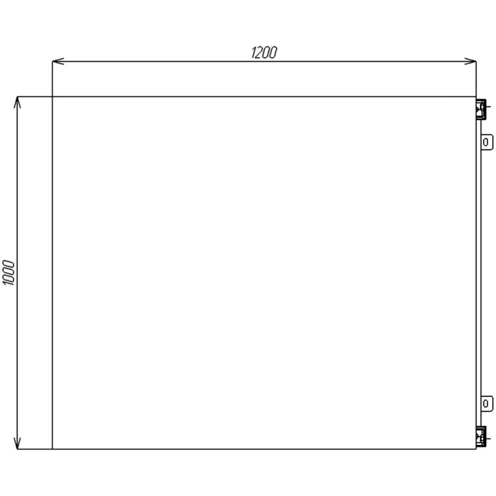 Элемент стола Avance д/перегов.ст. н.мод 6МПН.002 1200х1000х750 шам.св/алюм