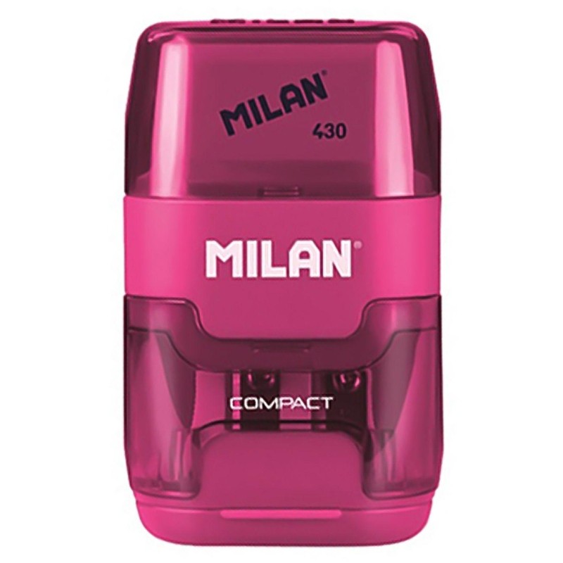 Ластик-точилка Milan COMPACT +2смен.ласт синт.кауч лезв.точ из углер стали