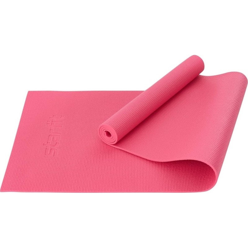 Коврик для йоги STARFIT FM-101 PVC, 0,6 см, 183x61см, розов, ЦБ-00001687