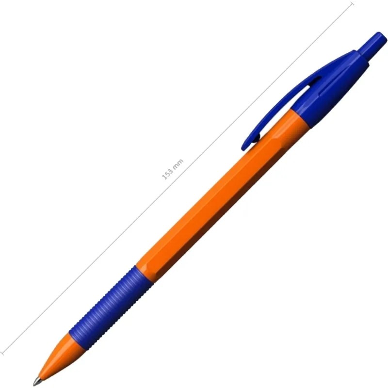 Ручка шариковая автомат. ErichKrause R-301,  дш.0,7, цв.черн. синий, 46762