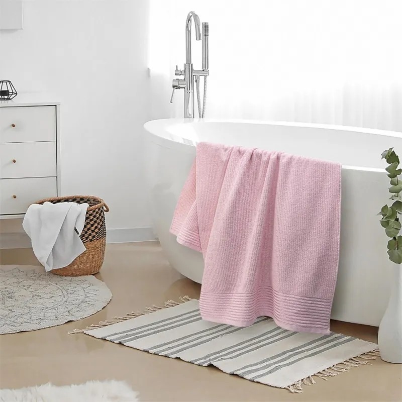 Полотенце махровое УЗБ Райт,M 50х80 роз,159166