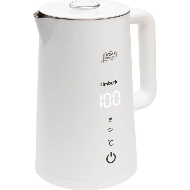 Чайник Timberk T-EK21S103WF, электрический с Wi-Fi,2200Вт, 1.7л, белый