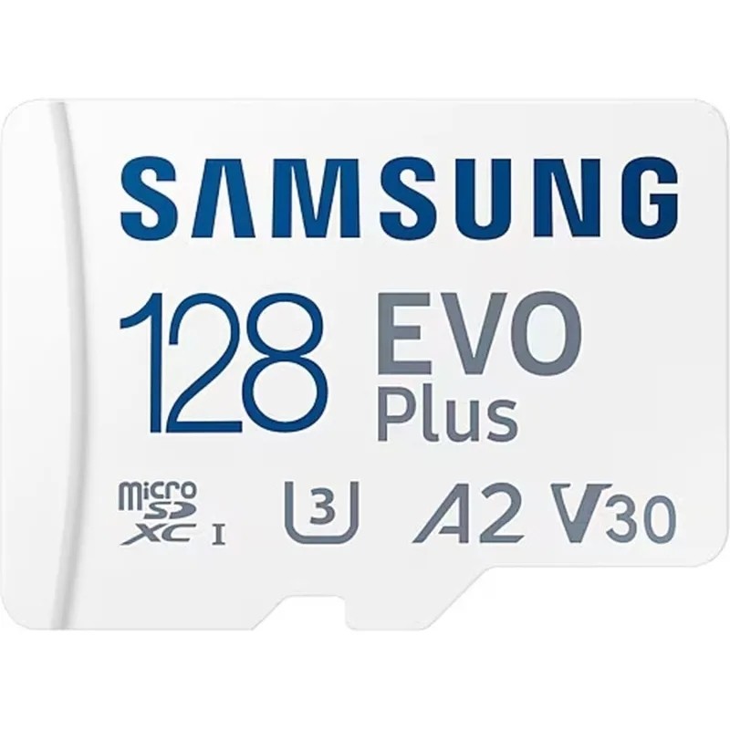 Карта памяти Samsung Evo Plus microSDXC 128GB UHS-1 U3 A2 V30 с адаптером