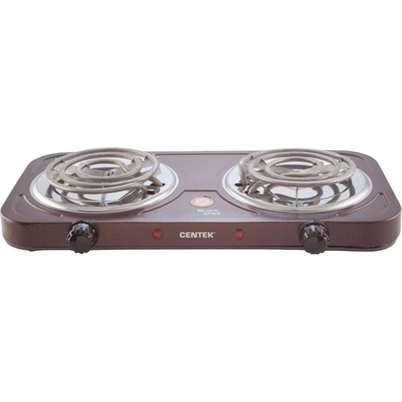 Плита электрическая Centek CT-1509 (Siberia) 2 конфорки ТЭН 140мм, 2000Вт