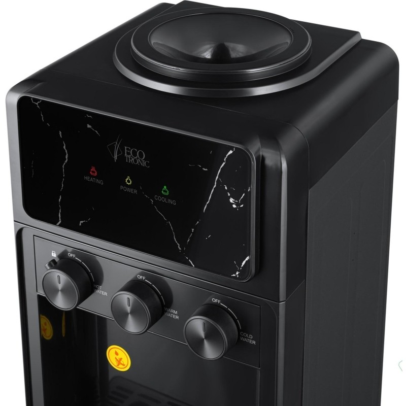 Кулер Ecotronic K25-LCE black Marble напольный