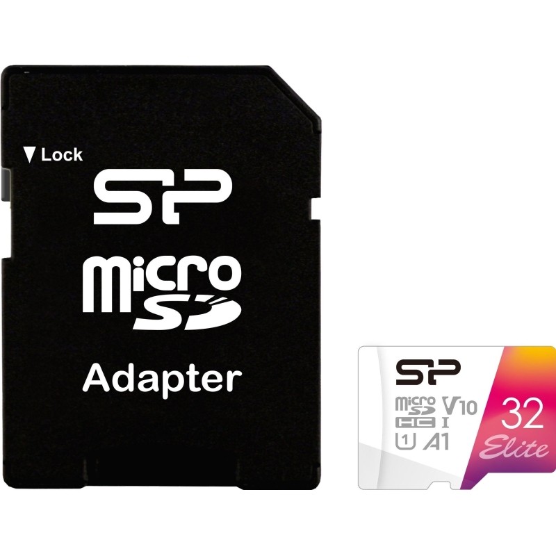 Карта памяти Silicon Power Elite 32GB Class 10. A1. UHS-I U1. Full HD