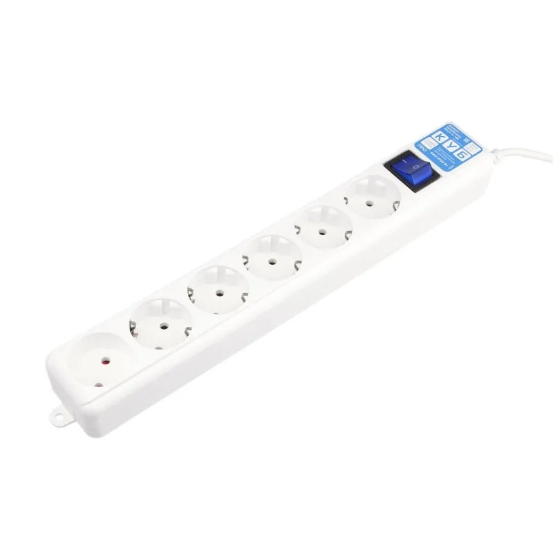 Сетевой фильтр Power Cube PRO, 1.9 м белый 16А/3,5кВт(SPL(5+1)-16B-P-1,9М)