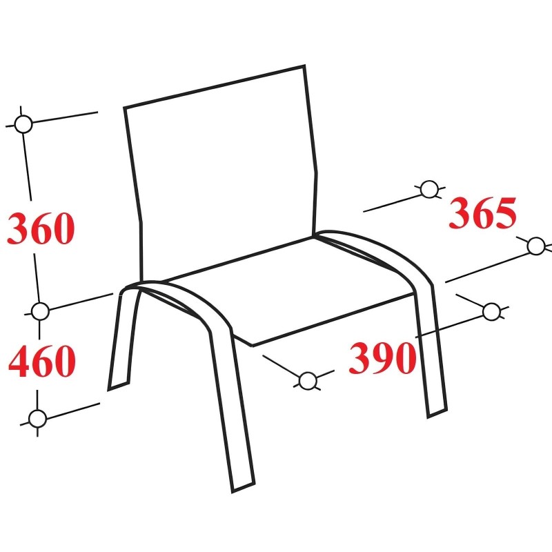 Стул КО_Echair РС42 каркас черный, к/з черный 201