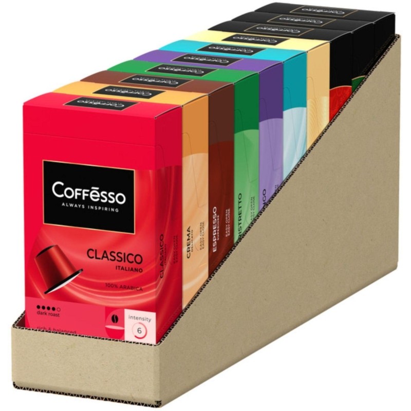 Кофе в капсулах Coffesso Ассорти 10 вкусов