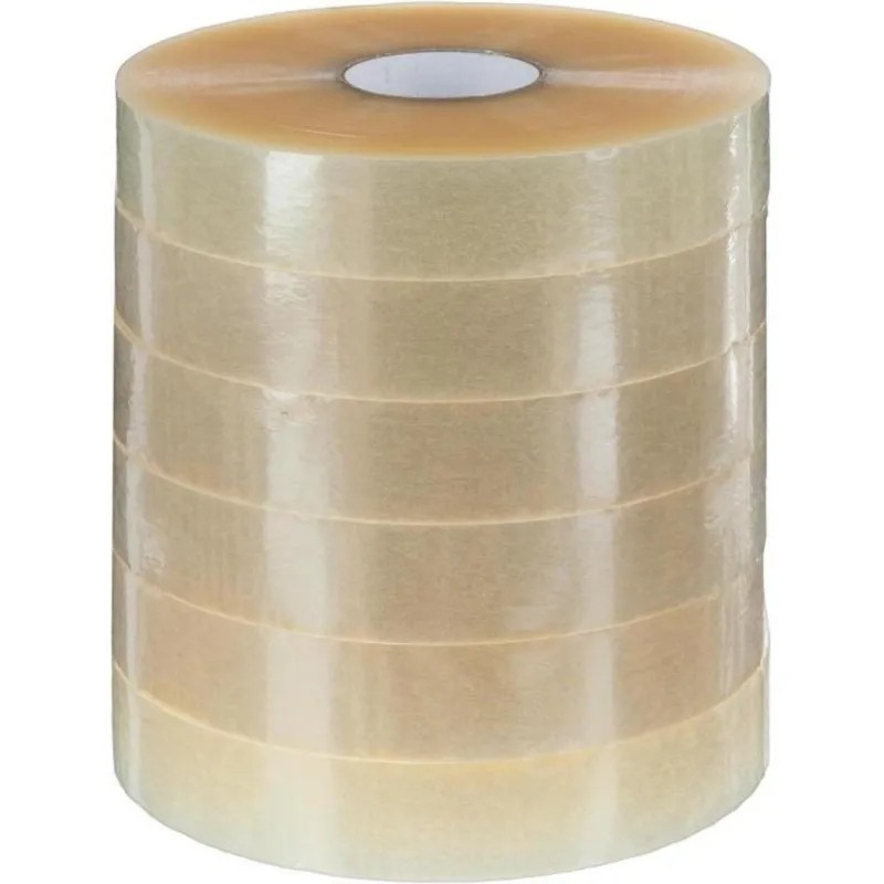 Клейкая лента упаковочная 48ммх990мх50мкм, прозрачная 6 шт./уп.(ХЕО)