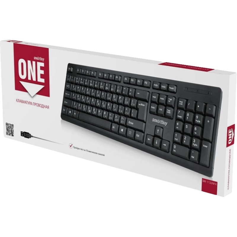 Клавиатура Smartbuy ONE 112 USB черная (SBK-112U-K)