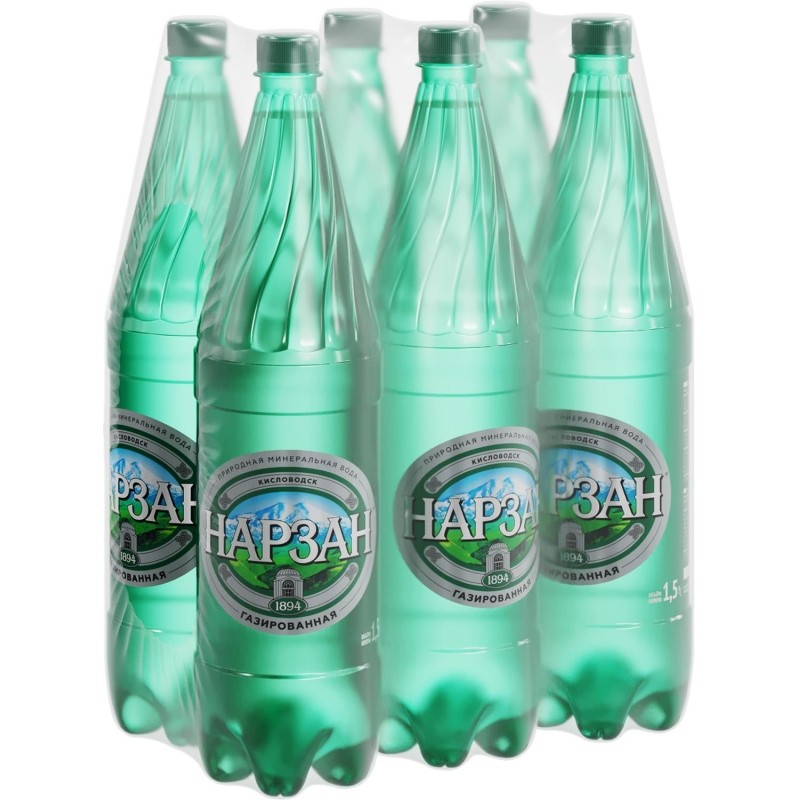 Вода минеральная Нарзан газированная пэт 1,5л