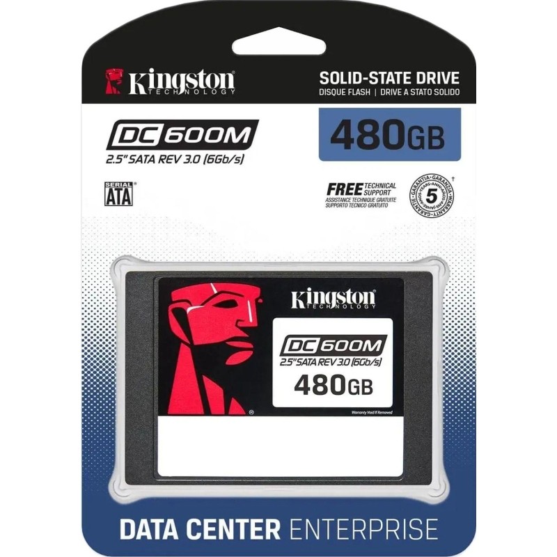 SSD накопитель Kingston DC600M Enterprise (SEDC600M/480G) 480ГБ/2.5/SATA-3