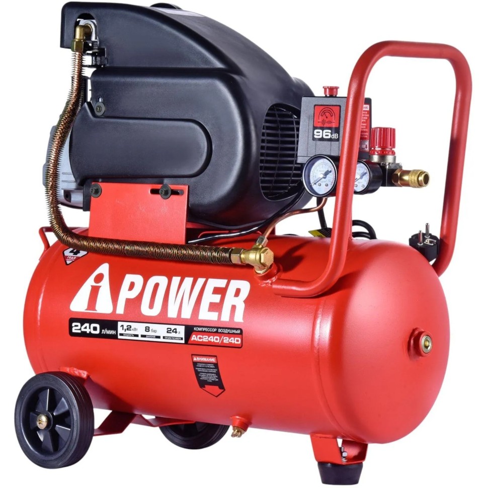 Компрессор поршневой масляный A-iPower AC240/24D (50101)