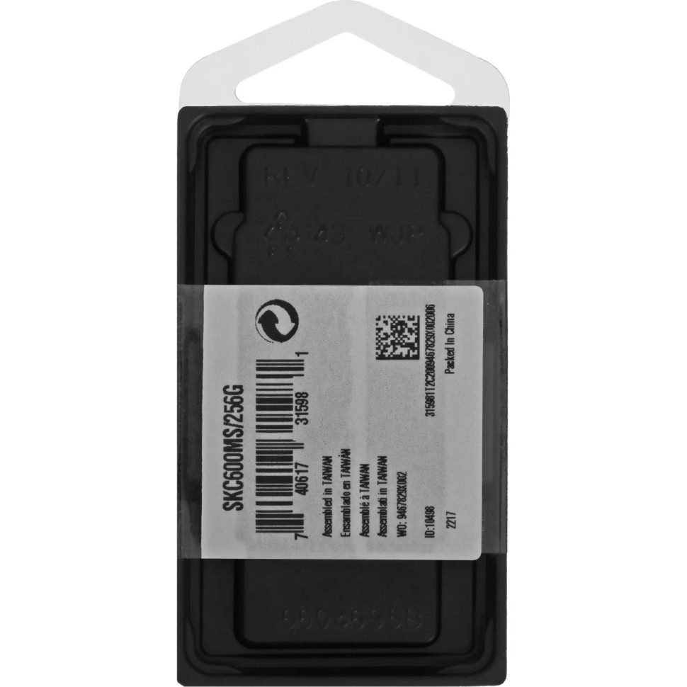 SSD накопитель Kingston KC600, 256GB, mSATA, SATA(SKC600MS/256G)