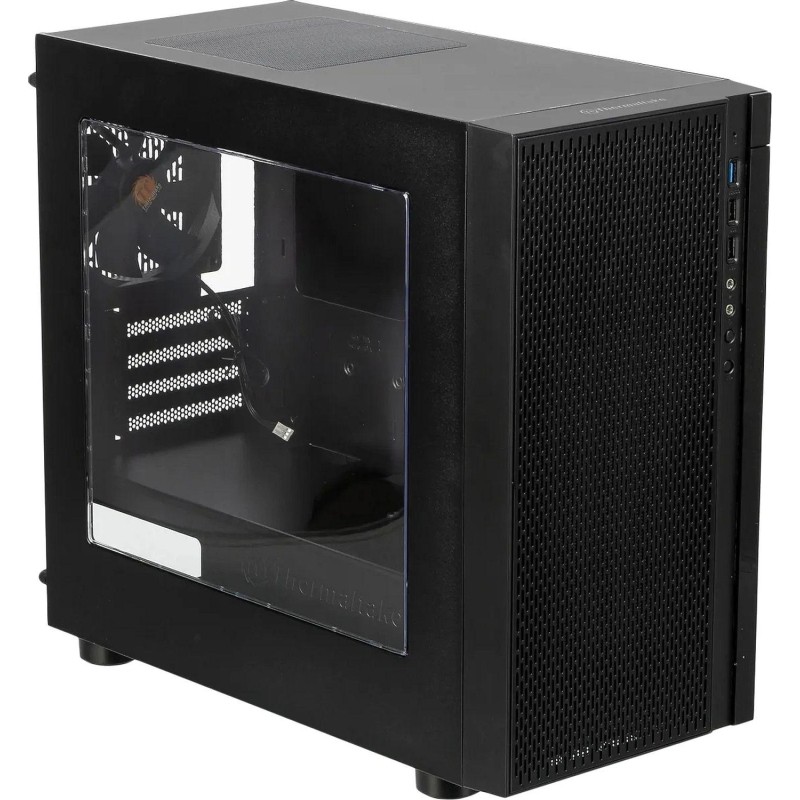 Корпус Thermaltake Versa H18 Window черный без БП mATX(CA-1J4-00S1WN-00)