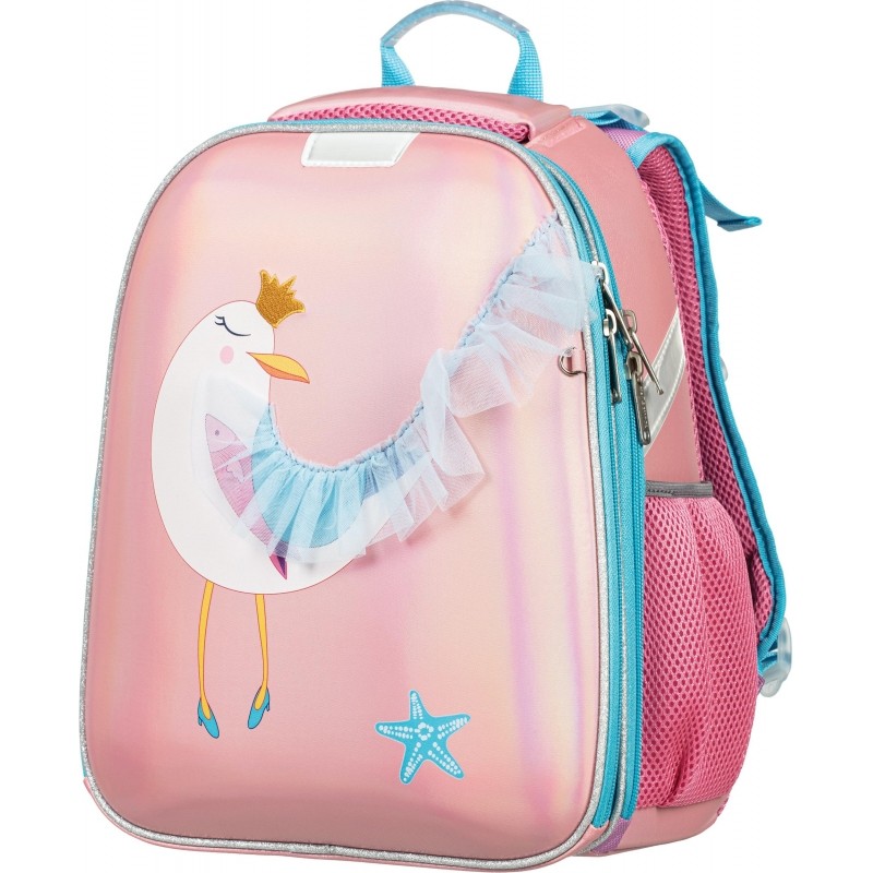 Ранец №1School Basic Чайка, 2 отд.,эргоном. спинка   