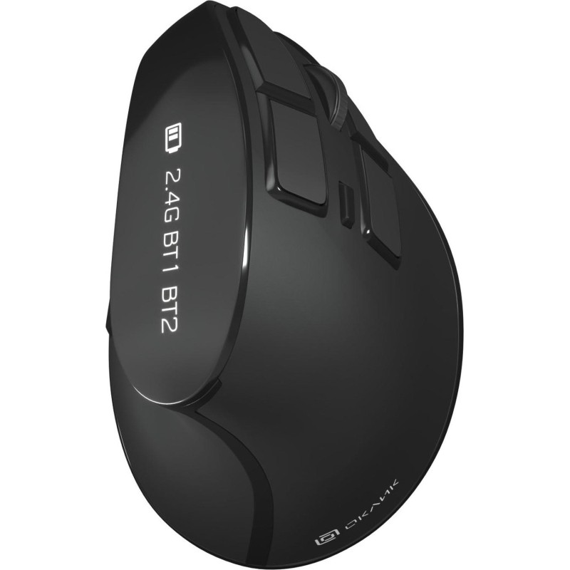 Мышь компьютерная Oklick 990MW черный оптическая 2400dpi/9but WLS (1533172)