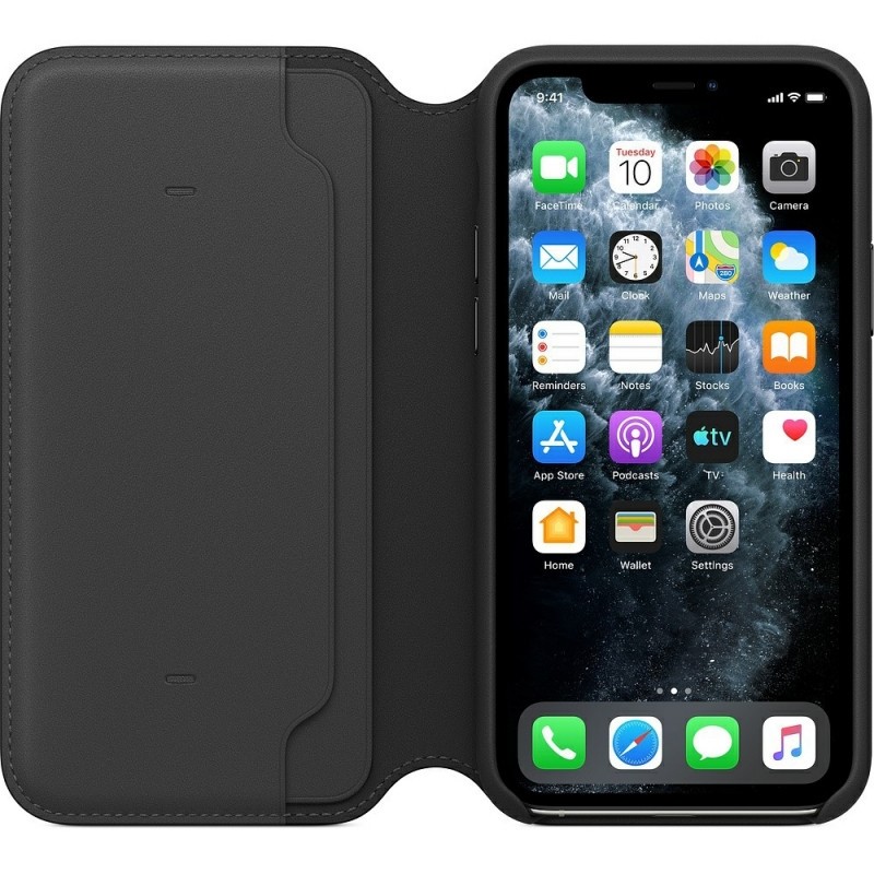 Чехол -книжка Apple Leather Folio для iPhone 11 Pro, чер, MX062ZM/A