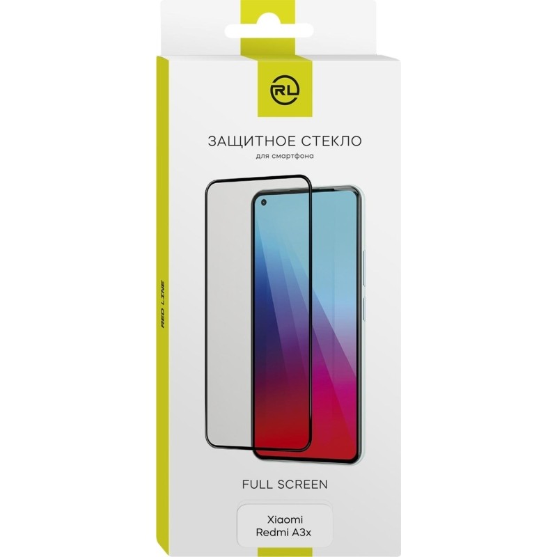 Защитное стекло Red Line Xiaomi Redmi A3x Full Glue черн(УТ000039293)