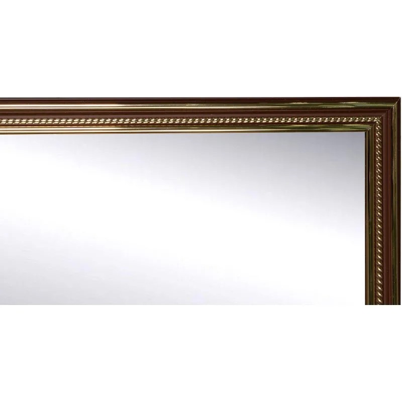 Зеркало МГЛ_ настенное 120Б (400x1200) багет ПВХ коричневый