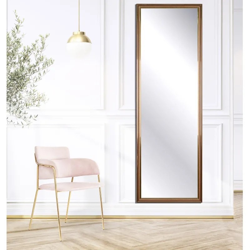 Зеркало МГЛ_ настенное 120Б (400x1200) багет ПВХ коричневый